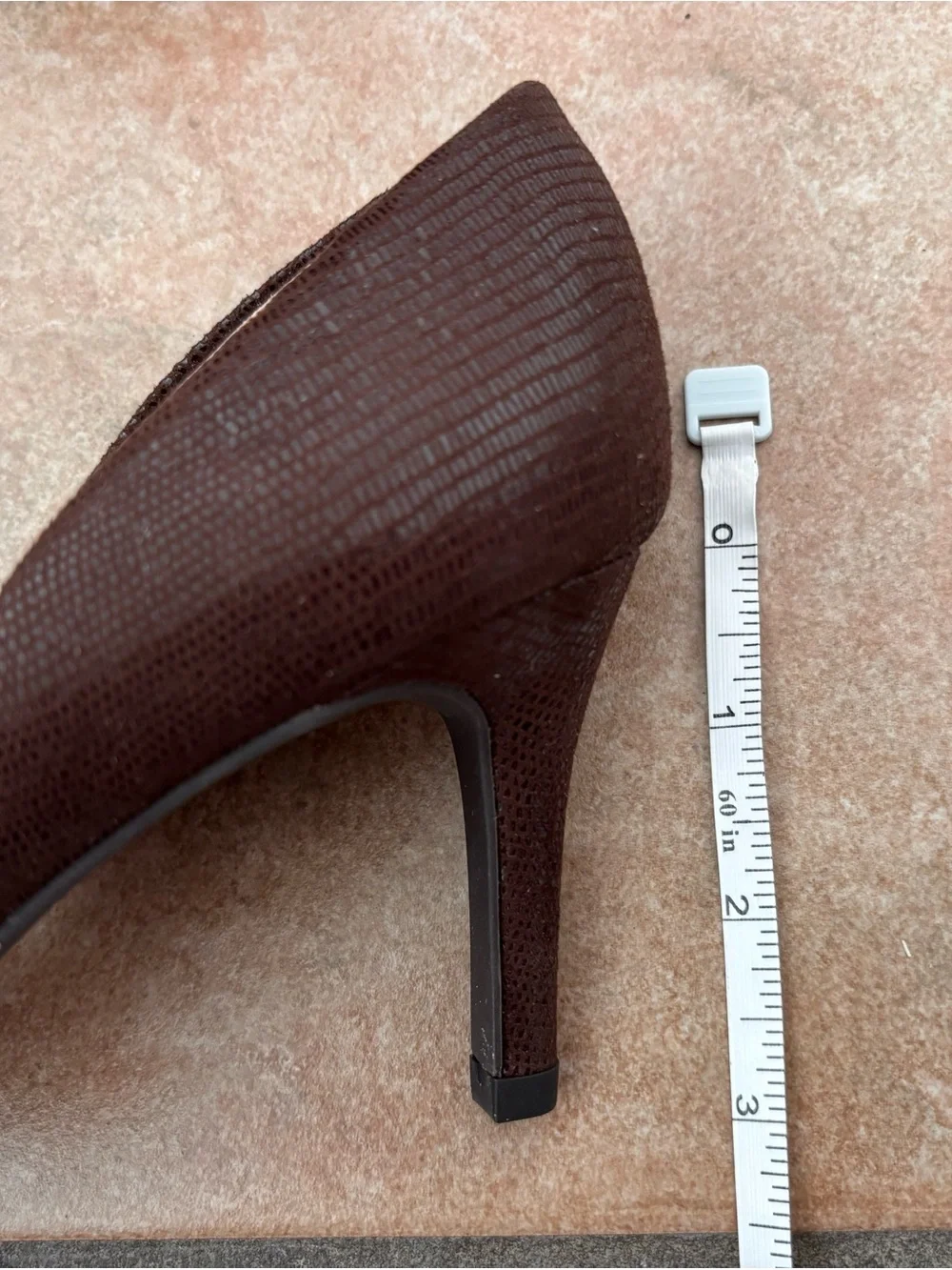 Bandolino Chocolate Brown Pointed Toe Kitten Heel Pumps